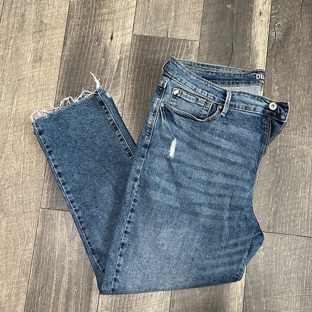 Levi's Denizen High-Rise Ankle Slim Jeans - Blue